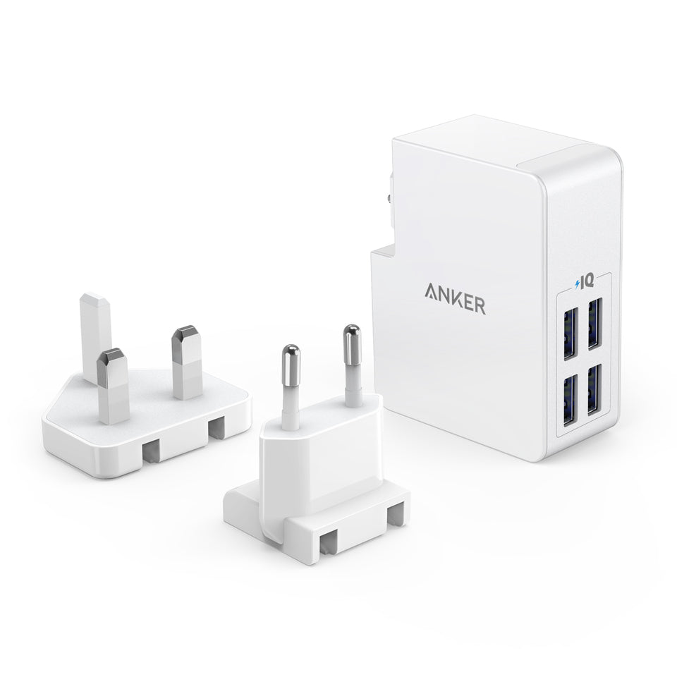 Anker PowerPort 4 Lite Highspeed 27W Charger With 4 USB-A PowerIQ Ports Anker PowerPort 4 Lite Highspeed 27W Charger With 4 USB-A PowerIQ Ports
